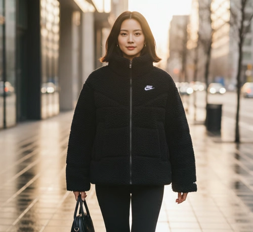 나이키 우먼 쉐르파 써마 핏 패딩 자켓 DV6676-010 비교 분석